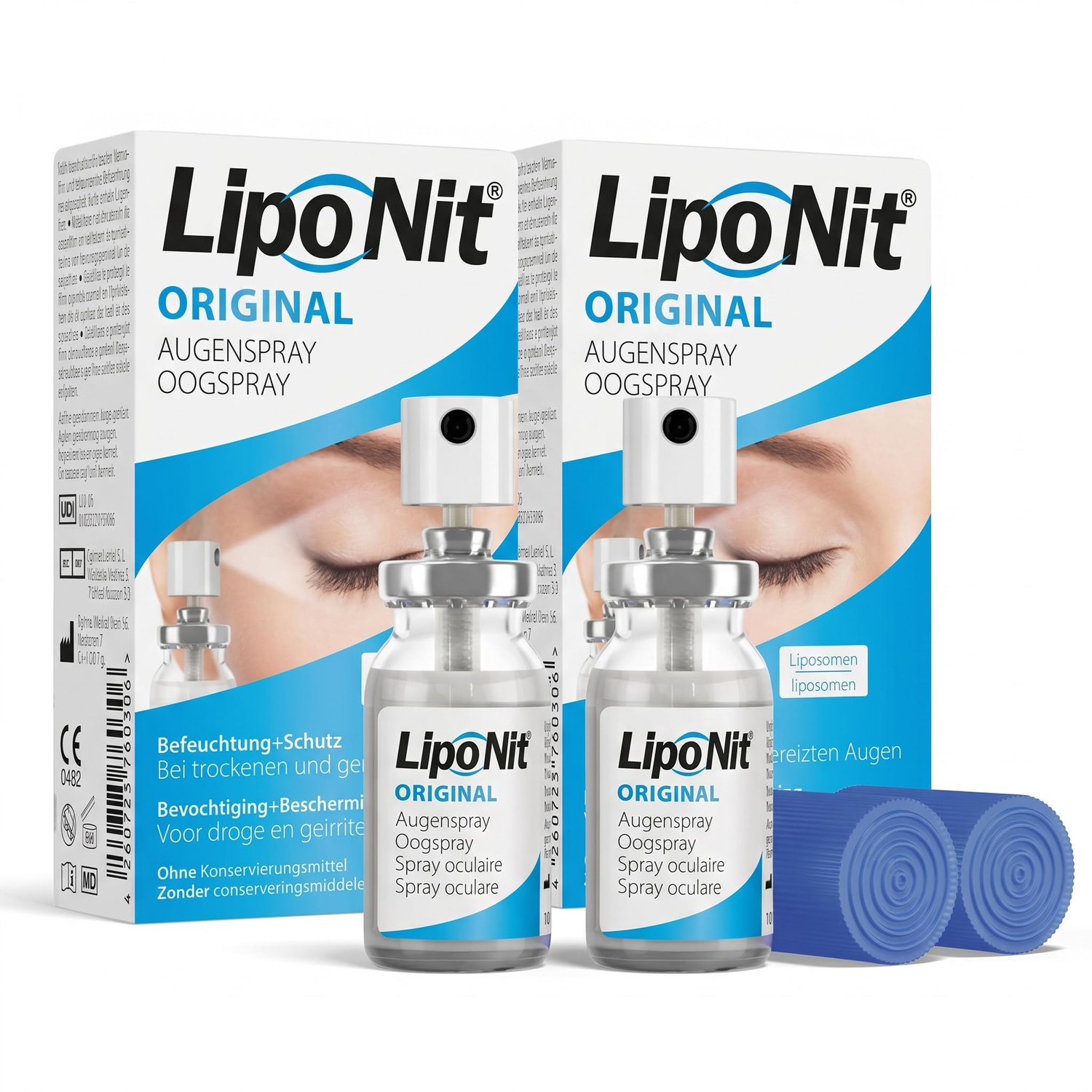 2 x Lipo Nit Oog Spray 10 ml - Waarde Set