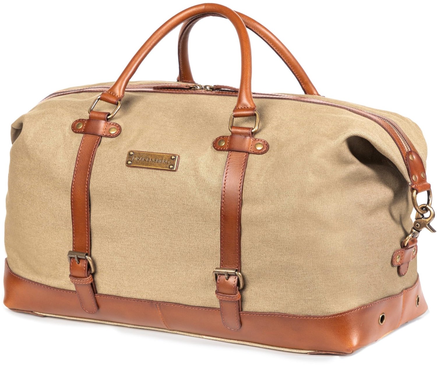 Canvas Reistas 'Owen' met Leren Accenten en Uitbreidbaar