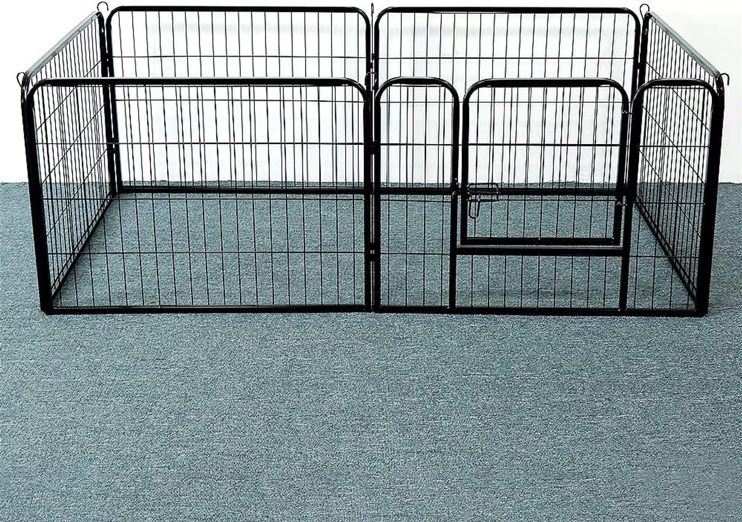 Box, modulair, box voor honden, binnen en buiten, hek, omheining, kooi, voor binnen, honden, konijnen, knaagdieren, kleine dieren (80 x 60 cm (6 stuks)