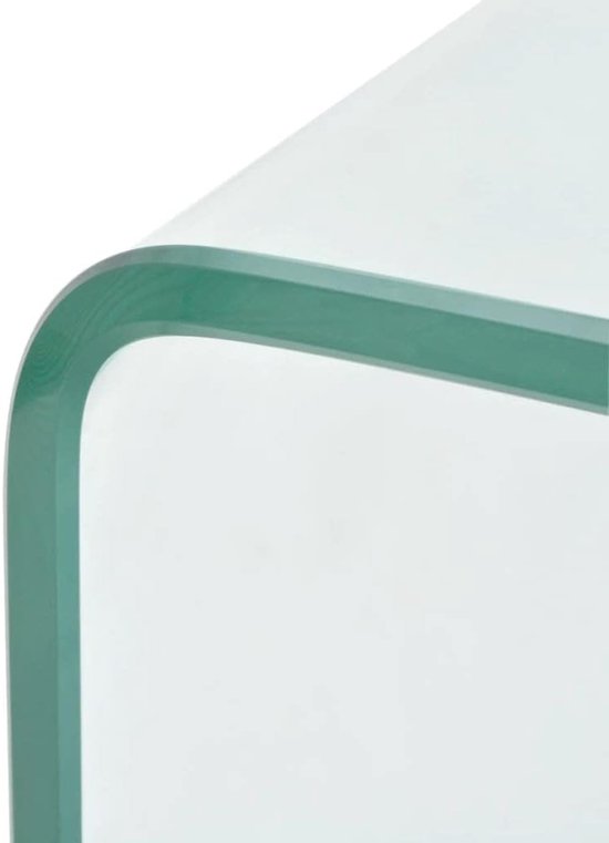 Bijzettafels, meubels voor woonkamer, slaapkamer, 98 x 45 x 30 cm, transparant — afbeelding 3