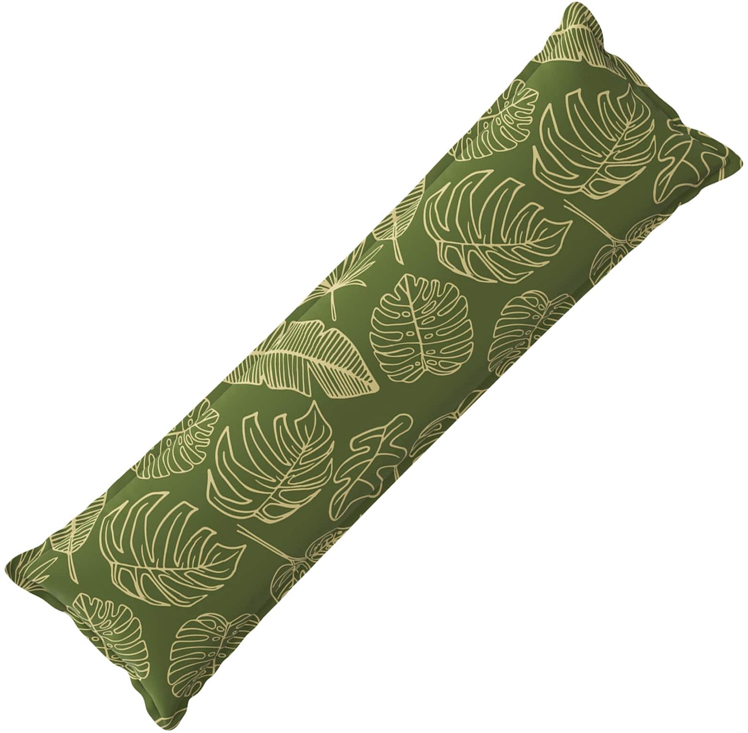 vidaXL Dekenkussen - HOUTEN - Blad - Design - 40 - x - 145 - cm - Polyester Bladontwerp