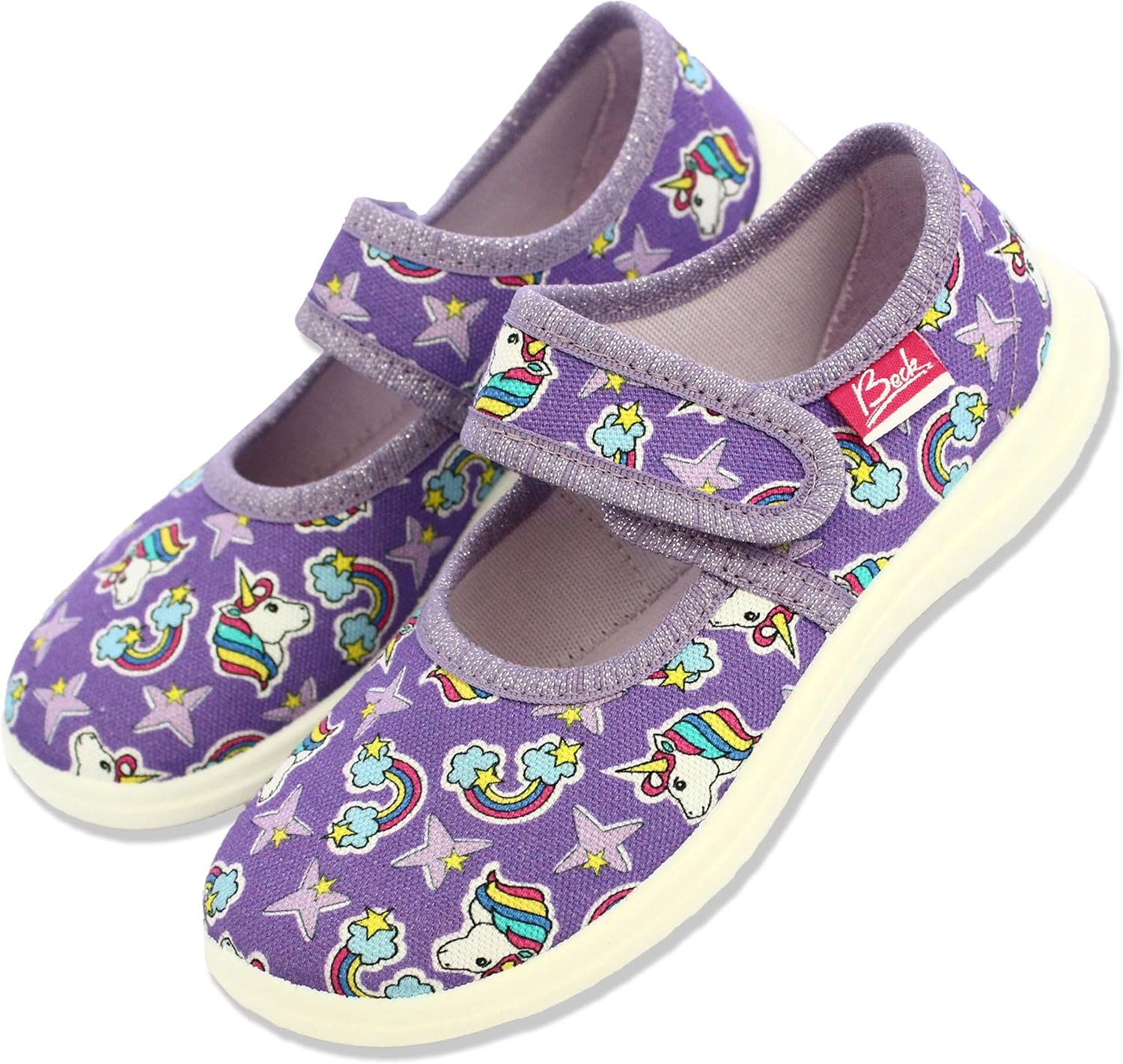 Beck Meisjes Pantoffels Violet Dream Unicorn - Maat 28