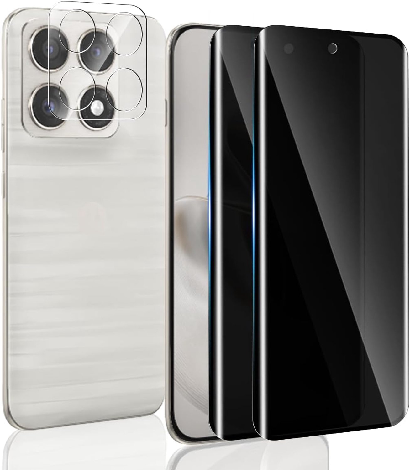 2+1 Gehard glas voor Motorola Moto Edge 70 Pro anti-spionage