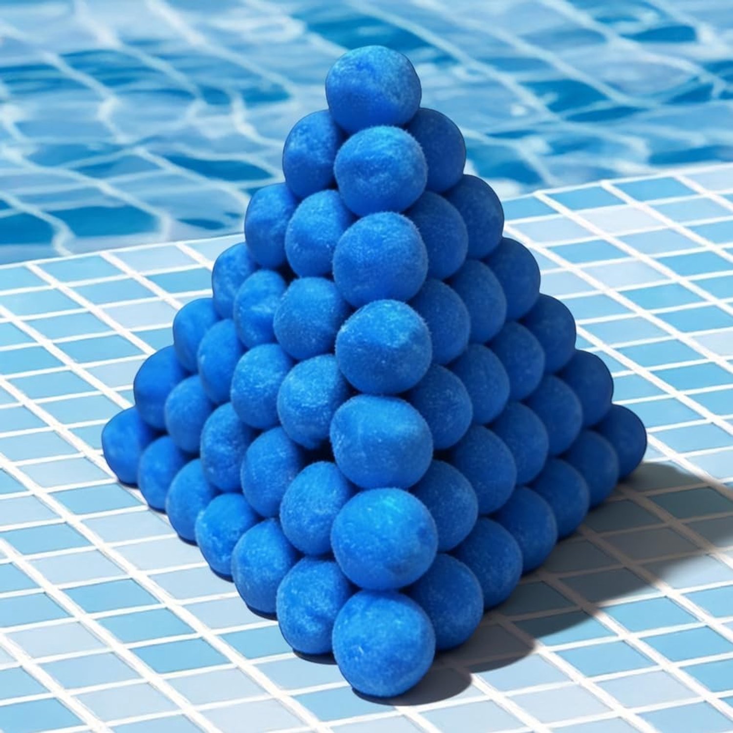 Duurzame Filterballen voor Zwembaden, 1000 g, Vervangt 25 kg Filterzand, Ideaal voor Filterpompen en Sandfilters