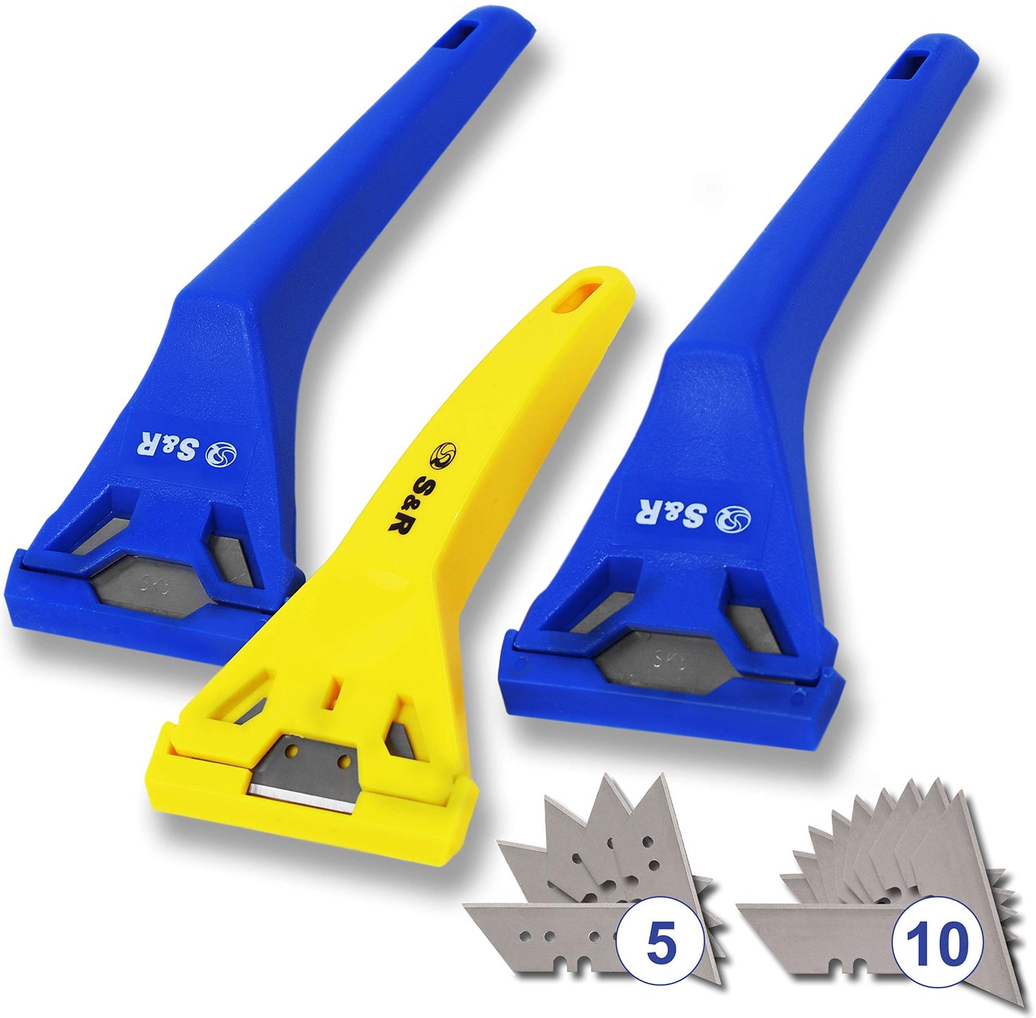 Scraper Set van 3 met 15 SK5 Stalen Blades