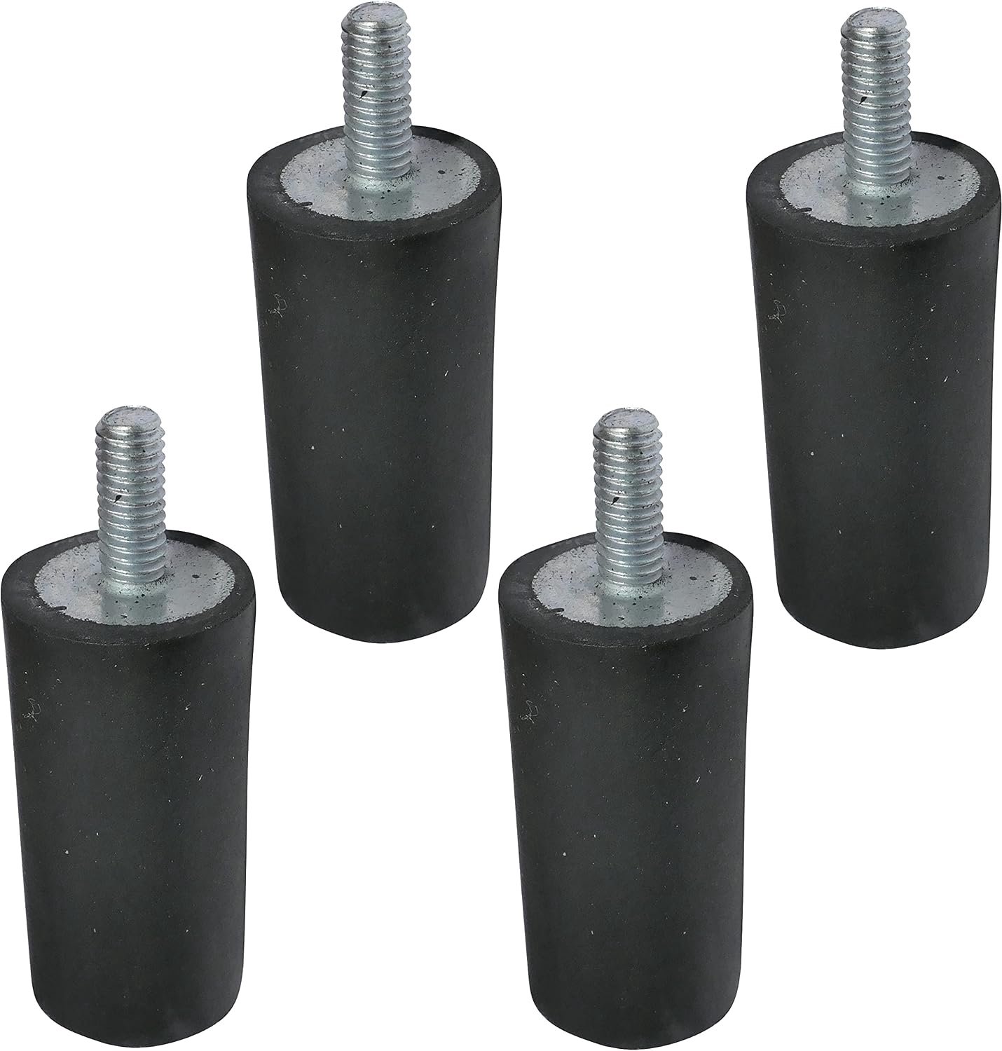 Rubber voeten set 4 stuks - Ø15 mm H: 30 mm - demping van trillingen - ideaal voor stabiliteit - Vemera