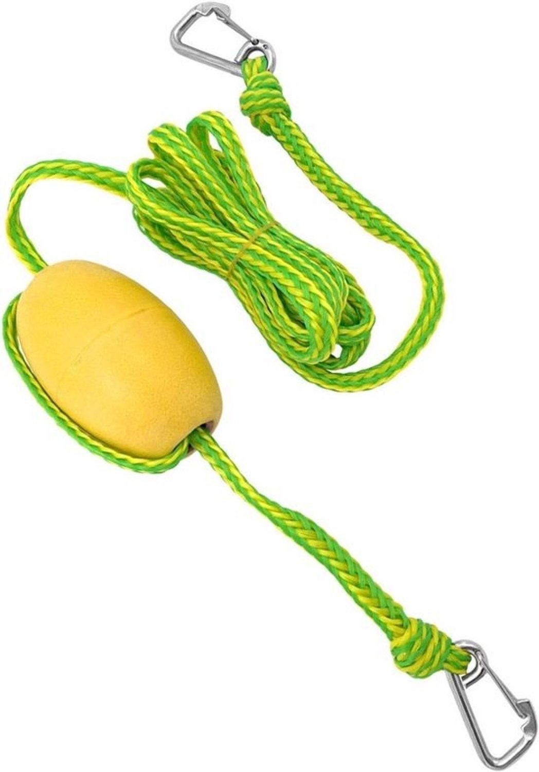 Sleepkabel voor boot - Ankertouw met drijfharnas - Watersport - Drijvend en goed zichtbaar - 12ft - Geel