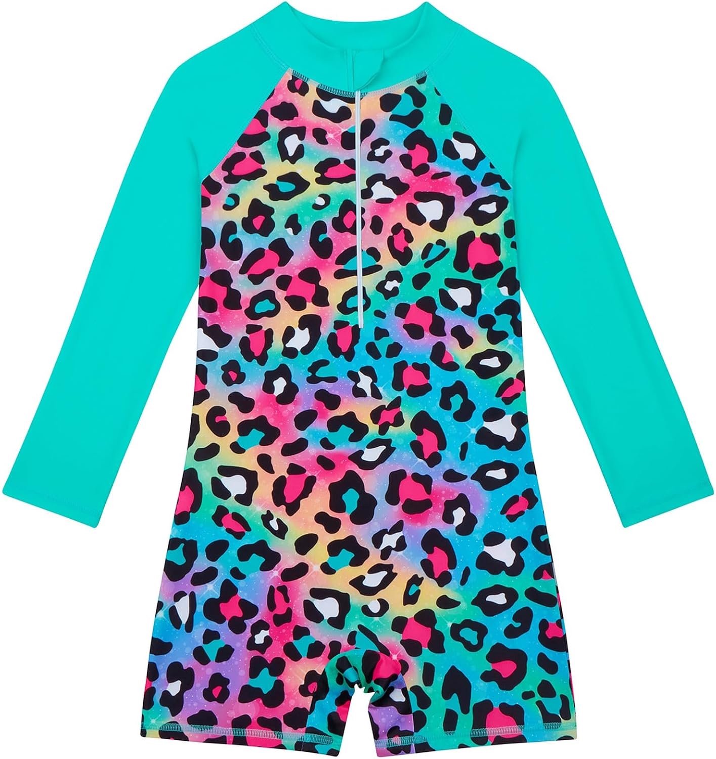 Badpak voor meisjes, kinderen, 1 stuk, bloemenprint, uv-bescherming, zonwering, zwemmen, zwembad, strand, vakantie, zomer, chic, A10