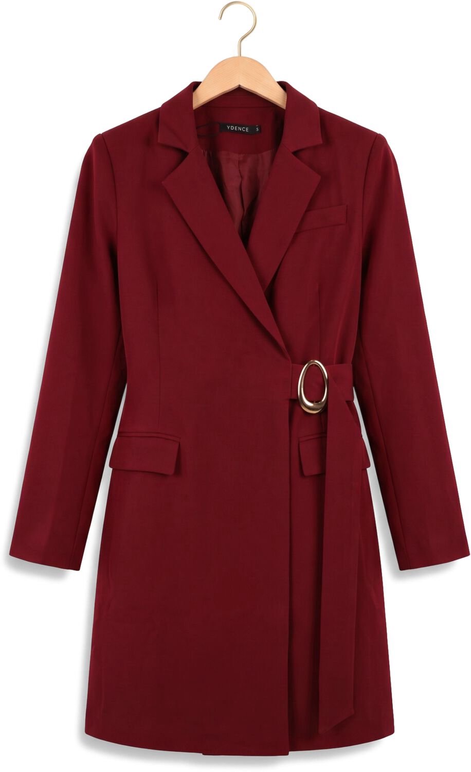 Ydence Dress Carmel Dames - Jurk - Bordeaux - Maat M