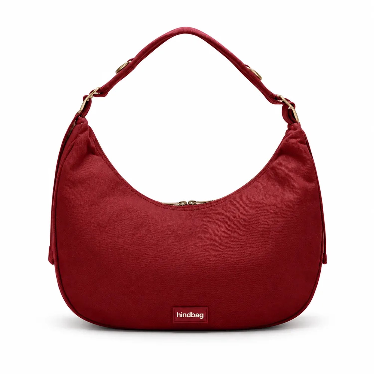 Hindbag schoudertas Bianca bordeaux - biologisch katoen