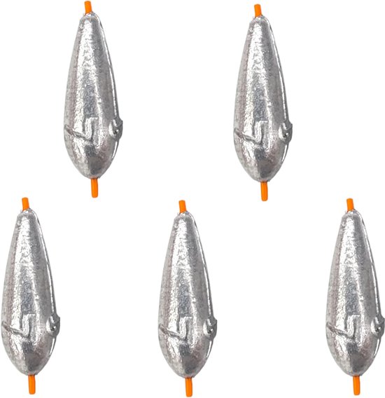 Merkloos Inline Olivette Lood Set 5x7g - Dropshot Loodjes - Visgerei — afbeelding 2