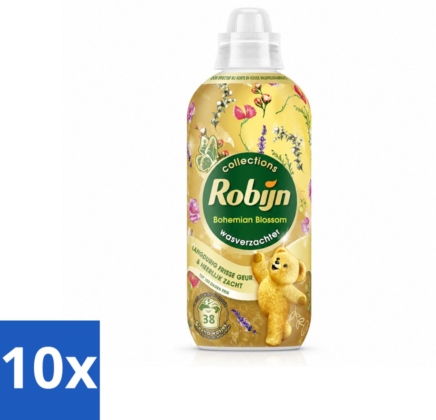 10 x Robijn – Wasverzachter – Bohemian Blossom – 765 ml - Voordeelverpakking - 10 stuks