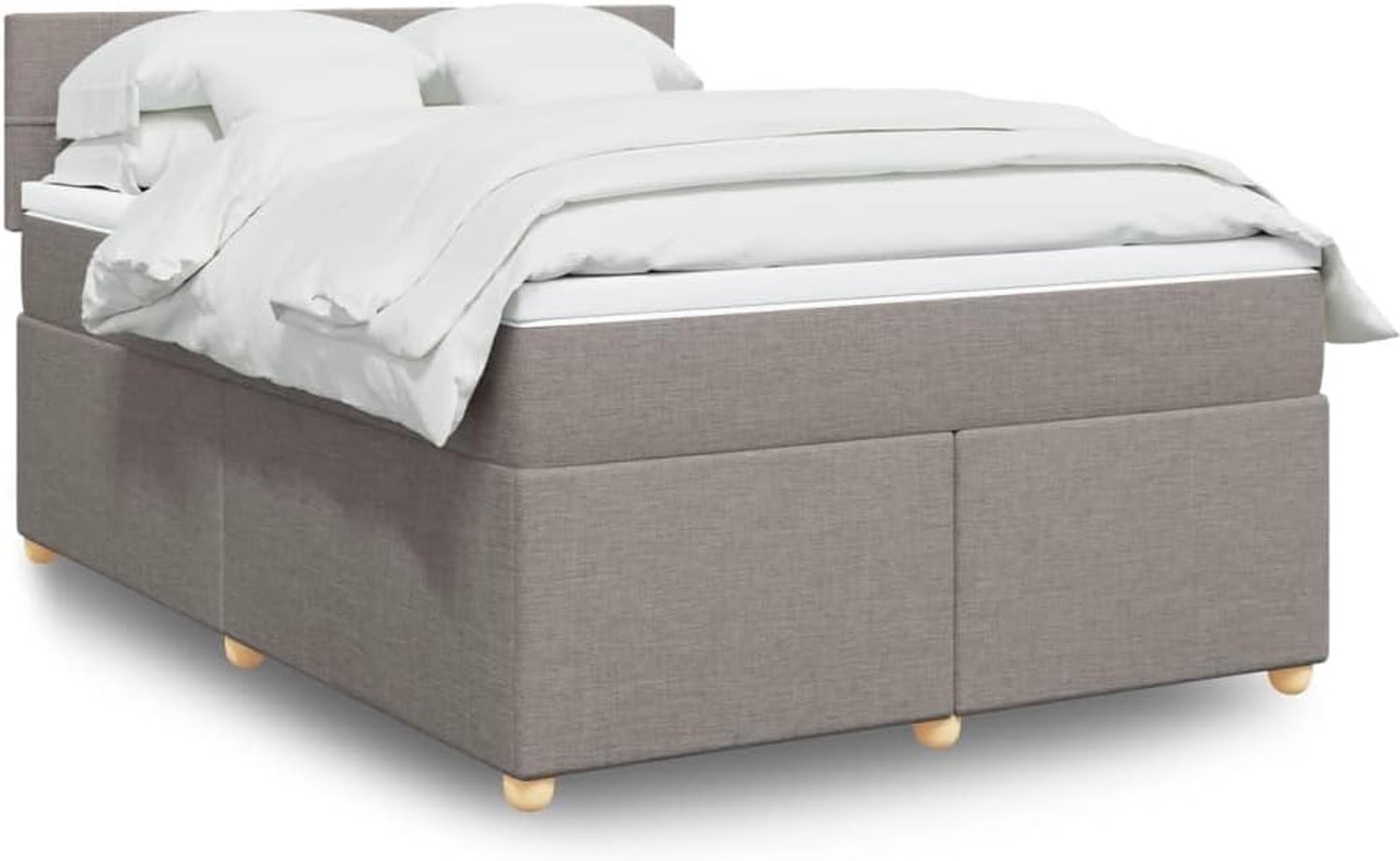 Pocketveringmatras boxspringbed taupe 160x200 cm