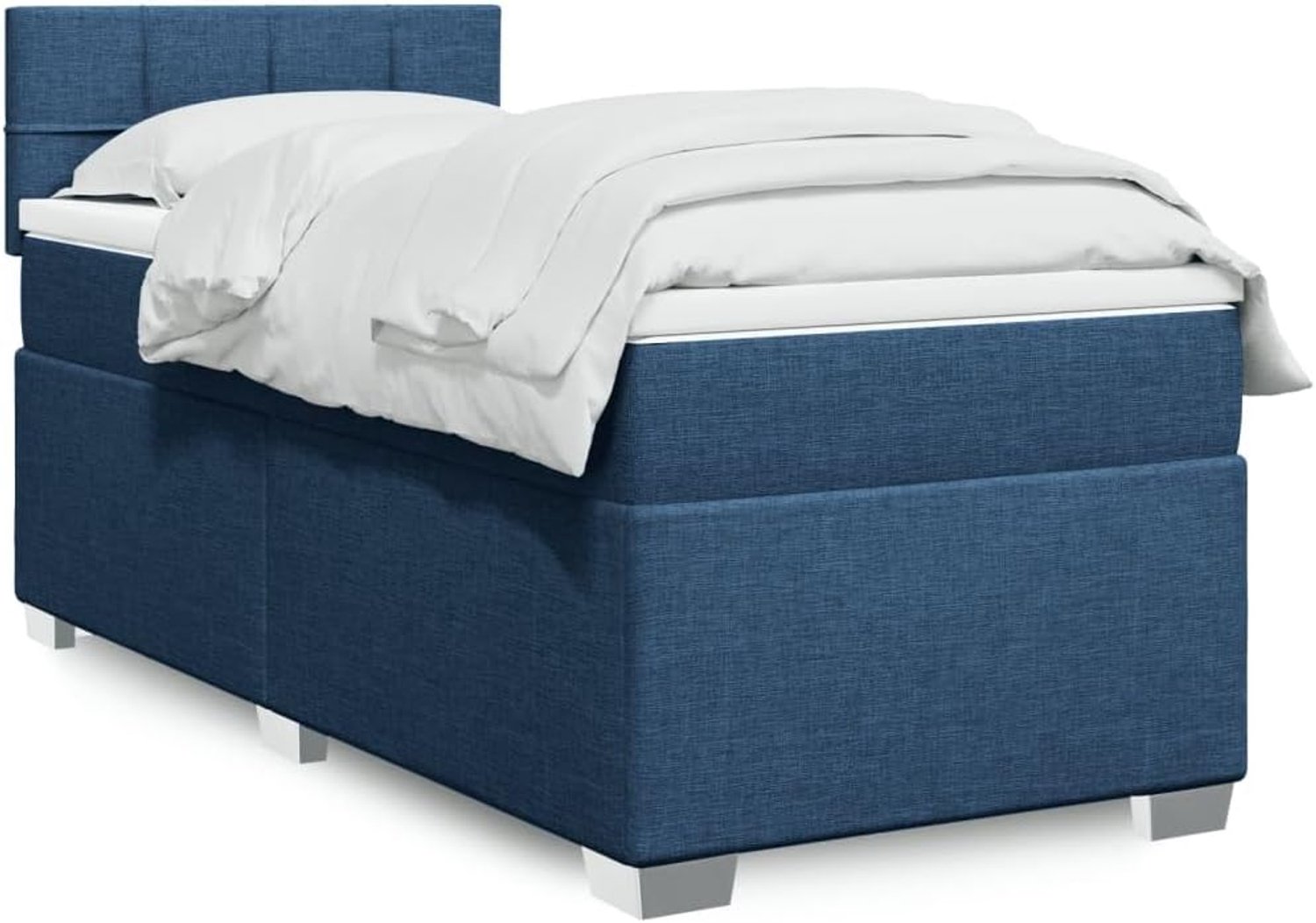 Pocketveringmatras boxspringbed blauw 100x200 cm
