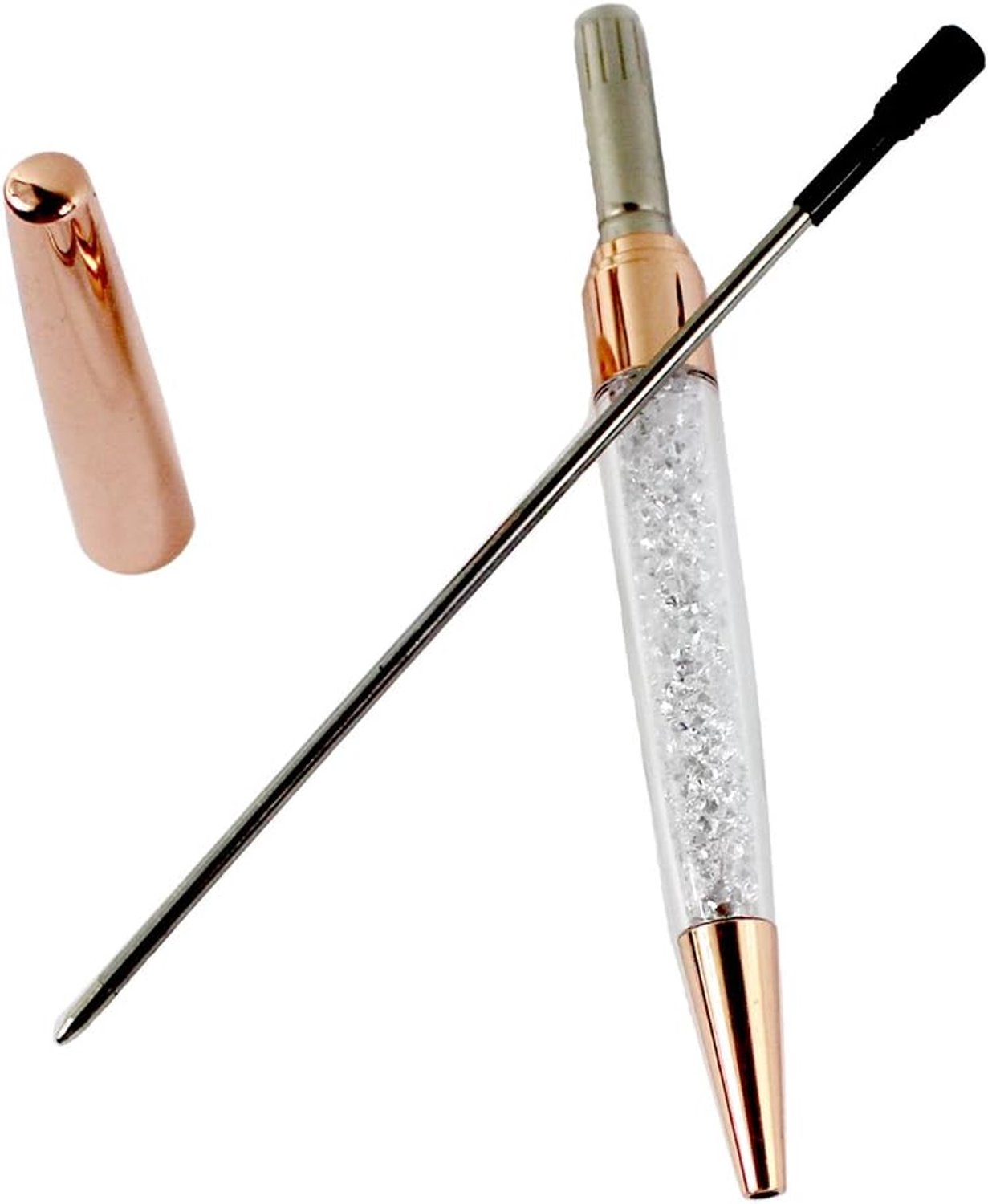 5st bling bling zilver kristallen diamant verzonken balpen stijl B