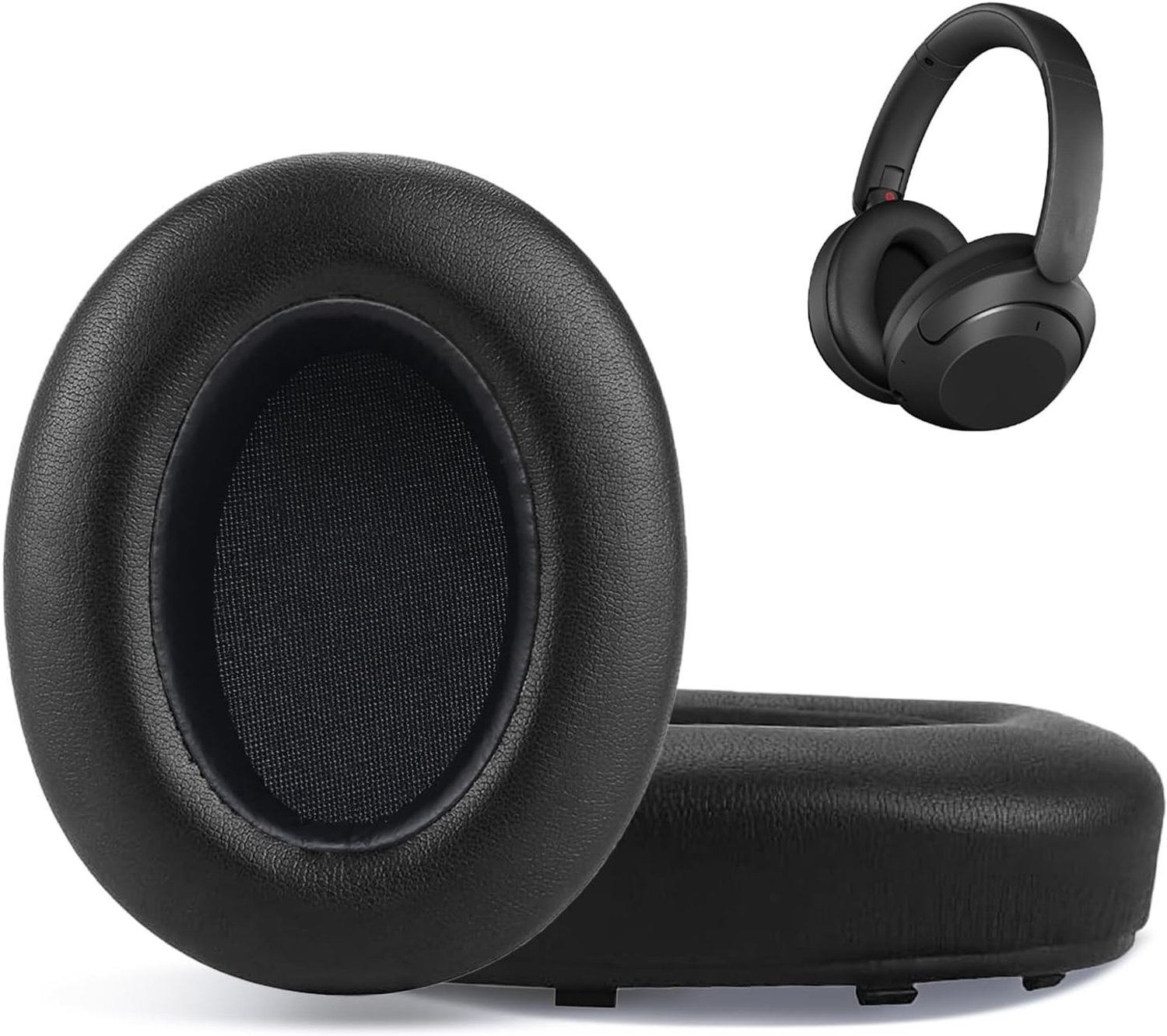 Vervangende Oorkussens voor Extra Bass Noise Cancelling Hoofdtelefoons, Comfortabele Earcups, Duurzame Hoofdtelefoon Accessoires (Zwart)