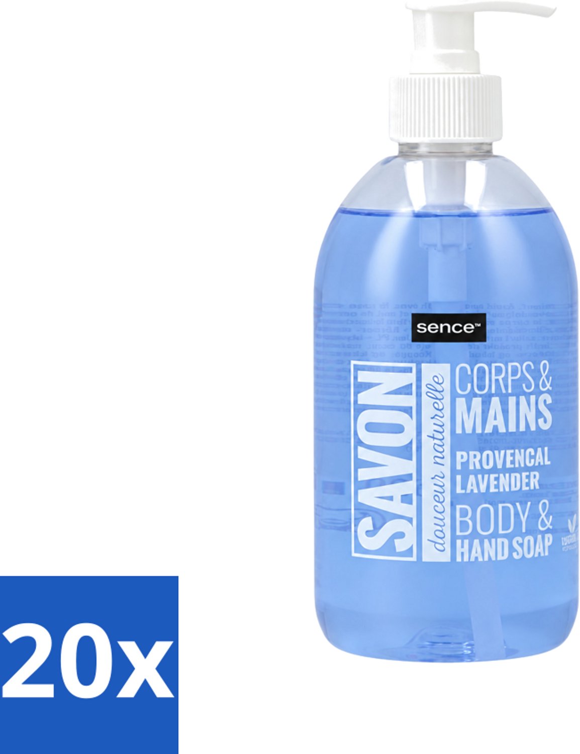 20 x Sence - Provencal Lavendel - Handzeep - Savon - 500 ml - Voordeelverpakking - 20 stuks