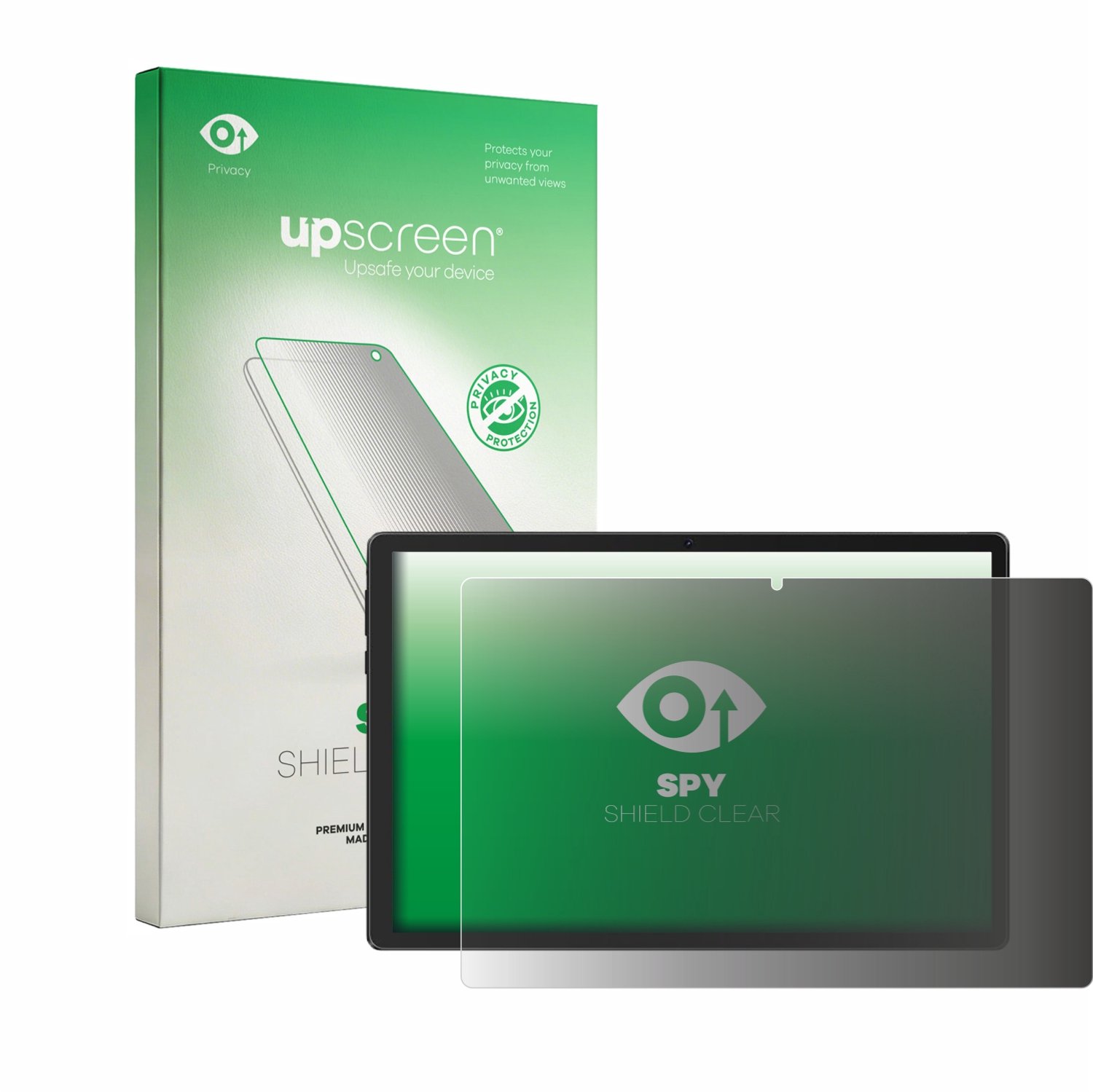 upscreen - privacy screenprotector voor Gleeso Tablet 10.1" - Folie Beschermfolie Blauwlichtfilter