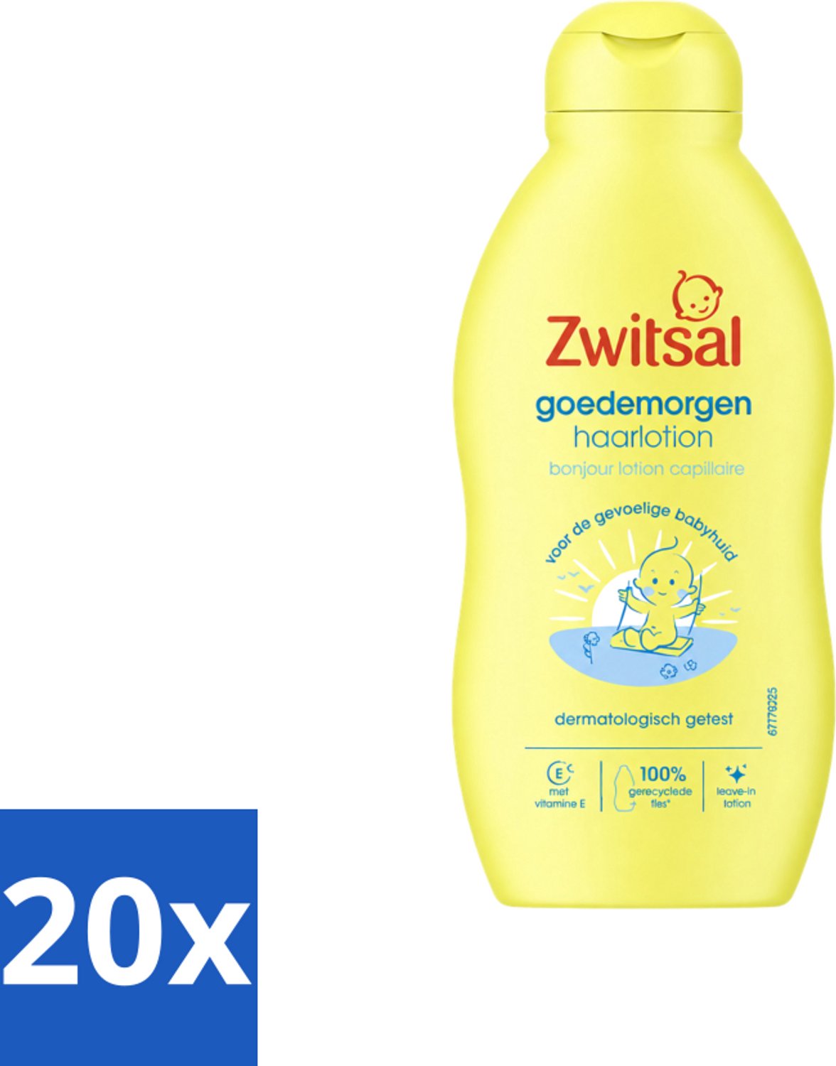20 x Zwitsal - Goedemorgen Haarlotion - Verfrissend & Verzachtend - 200 ml - Voordeelverpakking - 20 stuks