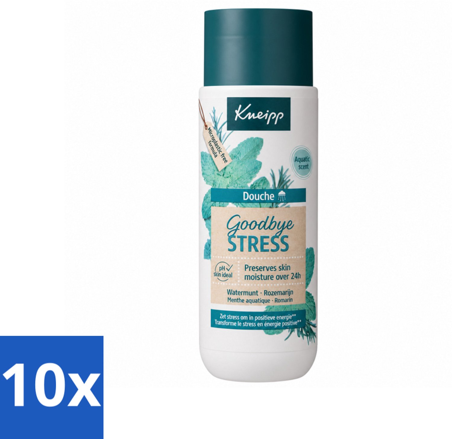 10 x Kneipp - Douchegel - Goodbye Stress - 200 ml - Voordeelverpakking - 10 stuks