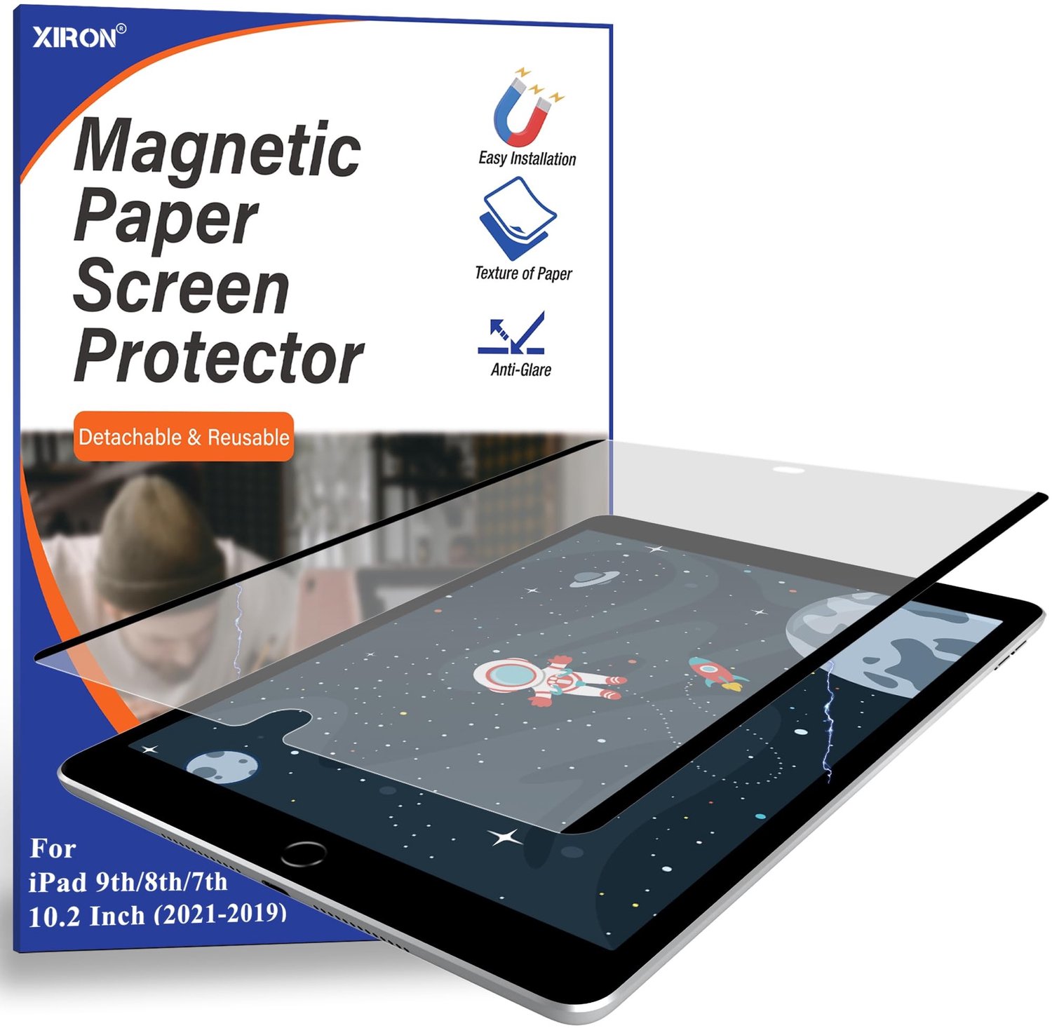 Magnetische Matte Screen Protector voor iPad 10.2 inch
