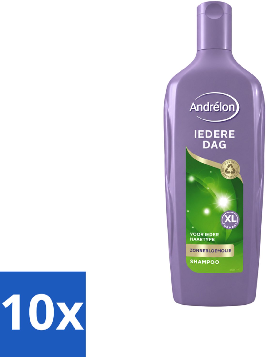 10 x Andrélon - Iedere Dag - Shampoo - 450 ml - Voordeelverpakking - 10 stuks
