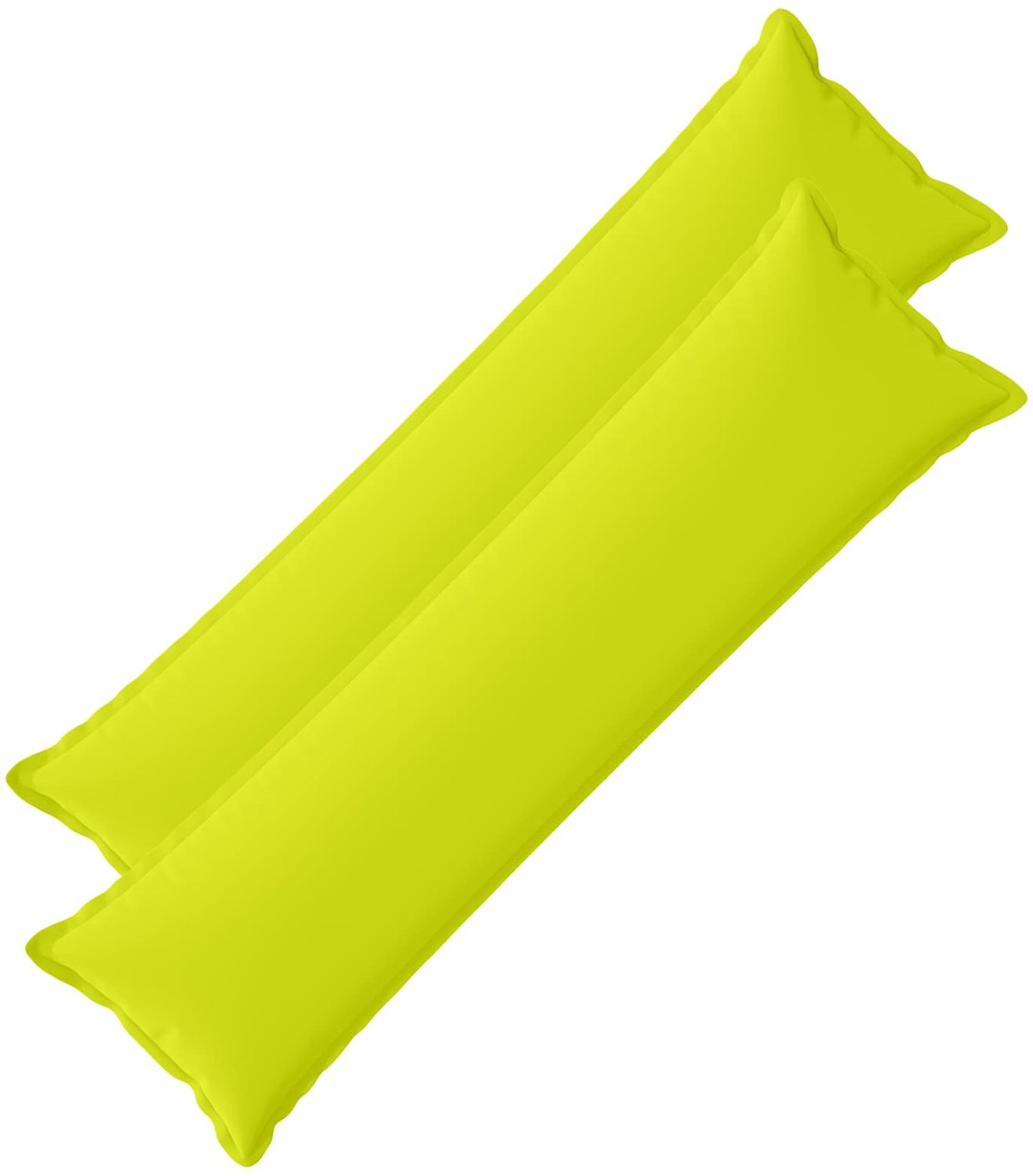vidaXL Dekenkussen - 2 - st - HOUTEN - Heldere - Groen. - 40 - x - 145 - cm - Polyester Helder groen