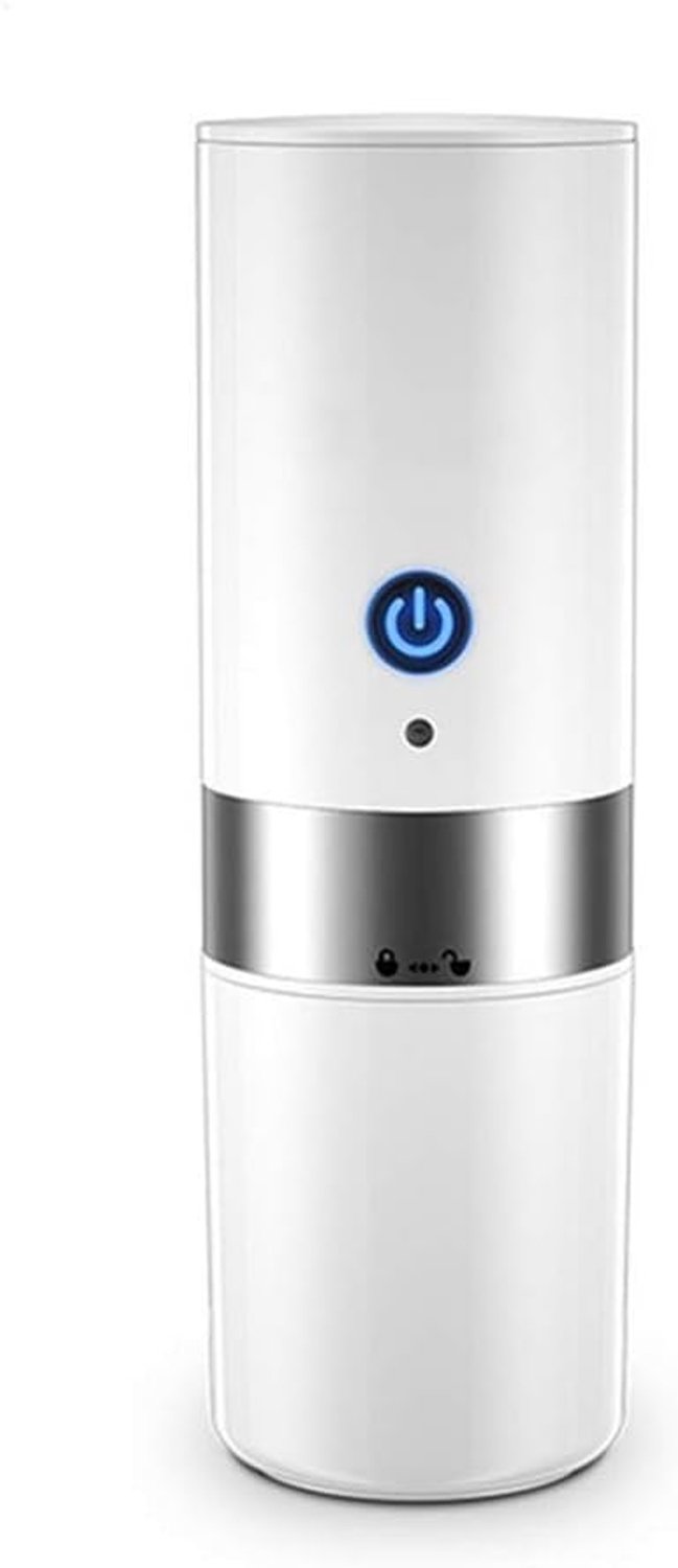 Espresso Maker Machine, Automatische Elektrische Koffiezetapparaat Machine, Kleine Reizen Koffiezetapparaat Machine Ingebouwde Filter voor Auto Reizen Camping Home (Wit)