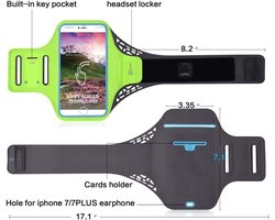 Cover Ultradunne Armband Sport Wandelen Running Fitness Fietsen Gym voor HOMTOM H10 (2018) - GROEN