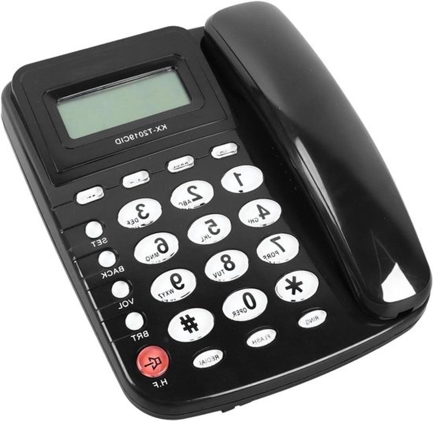 Vaste telefoon met snoer - Kantoortelefoon - Zakelijke communicatie - Handsfree bellen - 21 x 21 x 7 cm