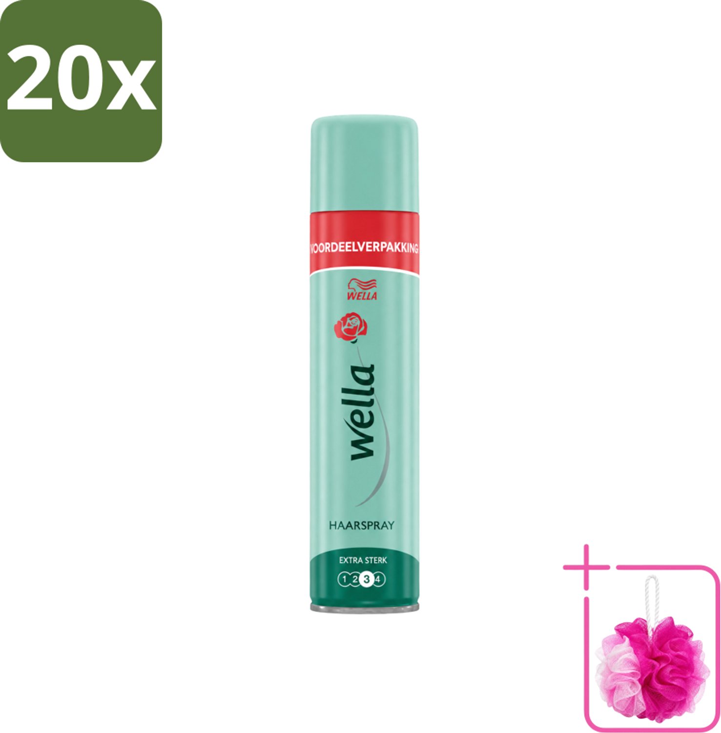 20 x Wella – Forte – Haarspray Extra Strong - 400 ml - Bulkverpakking - Haarspray - Douchemop - Extra sterke fixatie