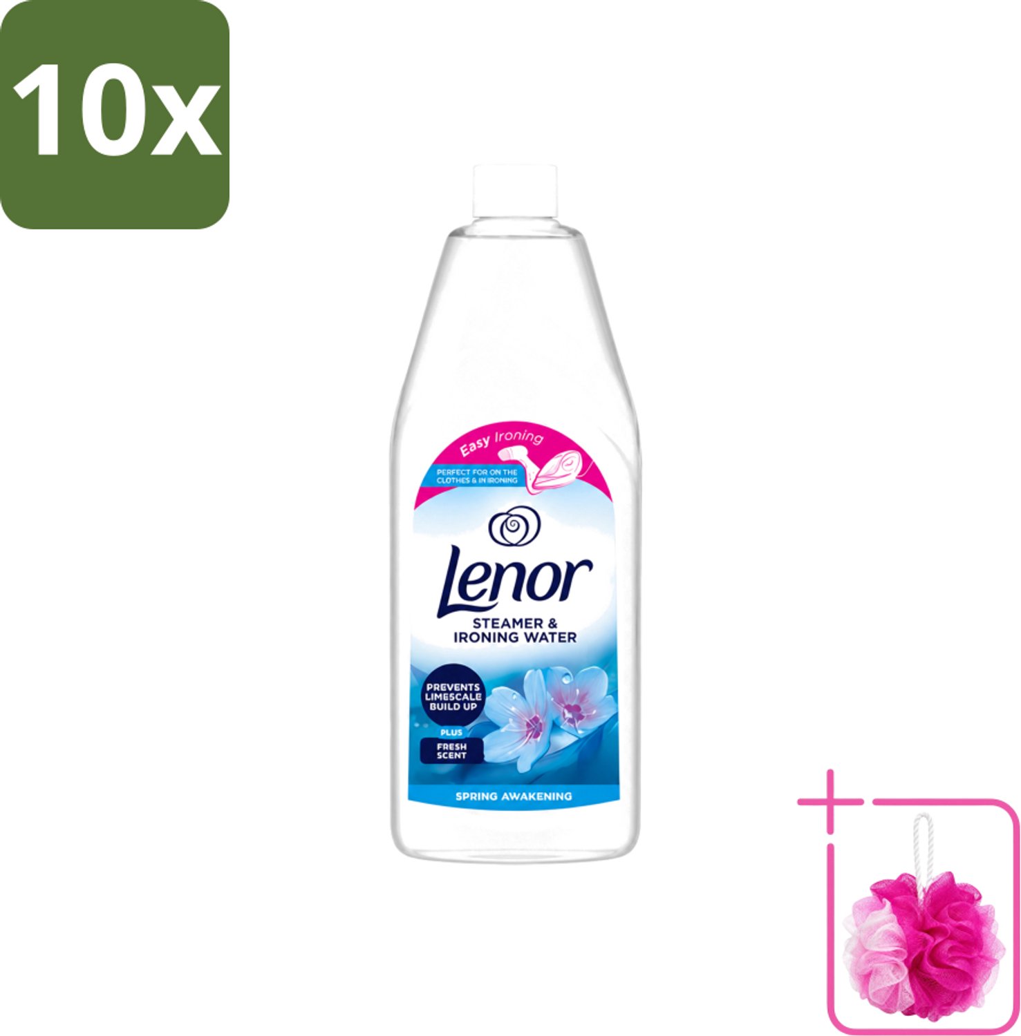 10 x Lenor - Strijkwater - Spring Awakening - Textielverfrisser - 1000 ml - Bulkverpakking - Strijkwater - Douchemop - Textielverfrisser