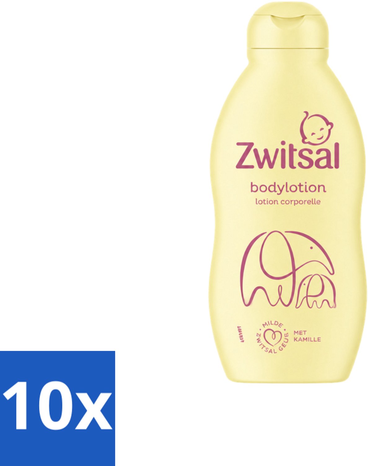 10 x Zwitsal – Bodylotion – Verzorgend – 200 ml - Voordeelverpakking - 10 stuks