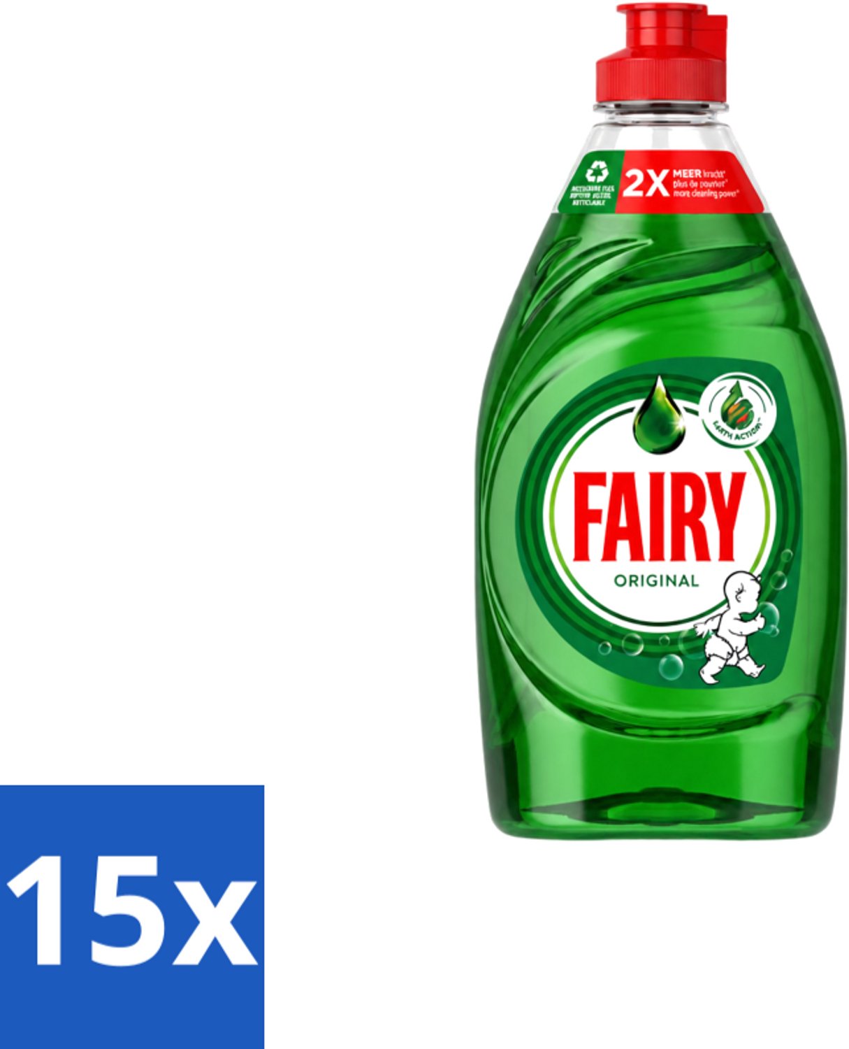 15 x Fairy – Afwasmiddel – Original – 320 ml - Voordeelverpakking - 15 stuks