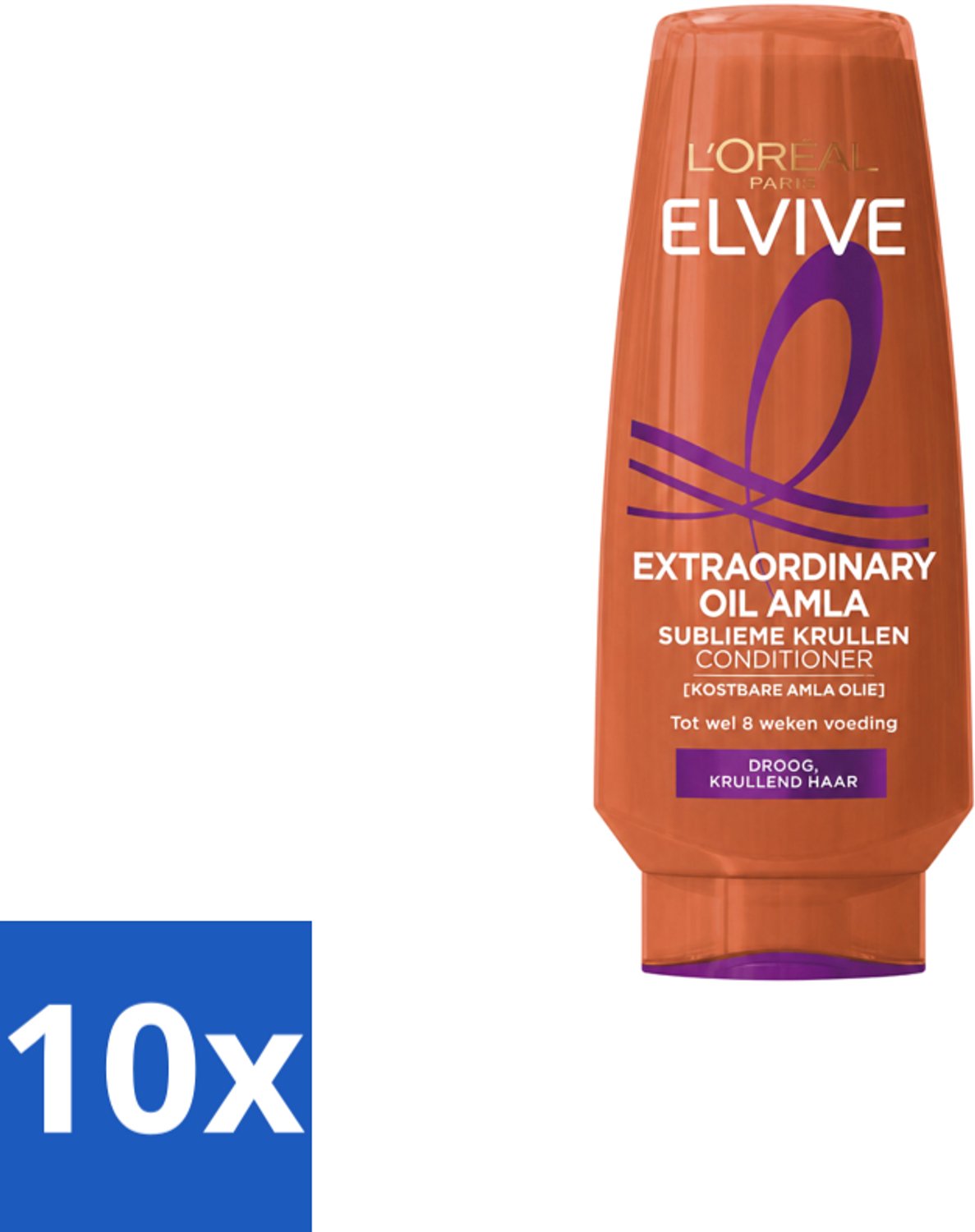 10 x L’Oréal Paris Elvive – Conditioner – Extraordinary Oil Krulverzorging – 200 ml - Voordeelverpakking - 10 stuks