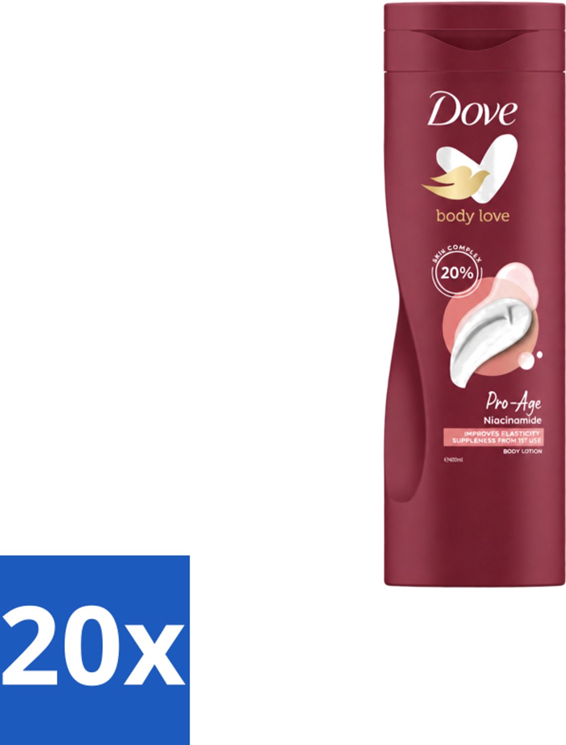 20 x Dove – Bodylotion – Body Love Pro Age – 400 ml - Voordeelverpakking - 20 stuks