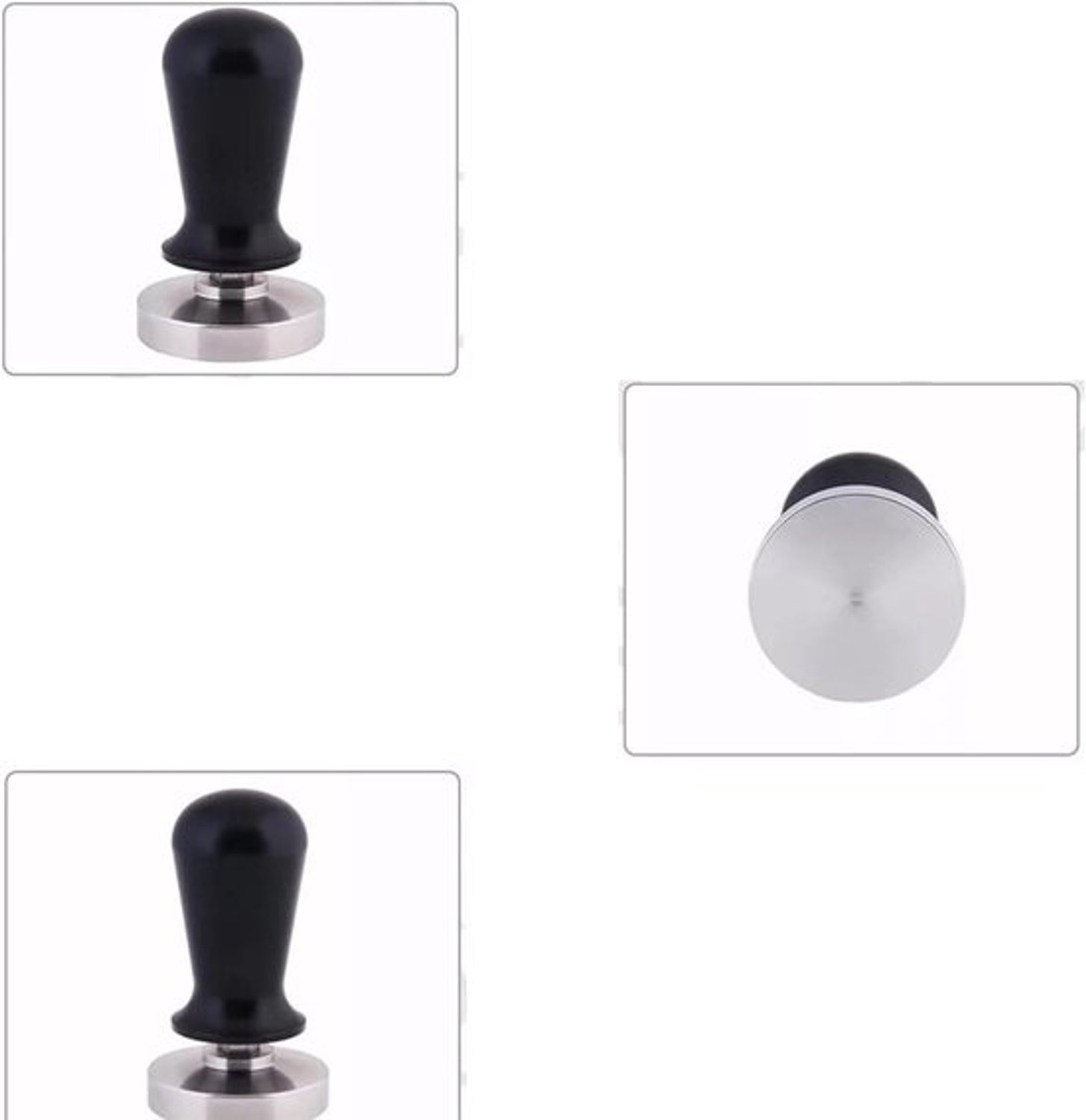 Koffietamper - Koffiepers - Koffiebereiding - Roestvrij staal - 51MM - Zilver