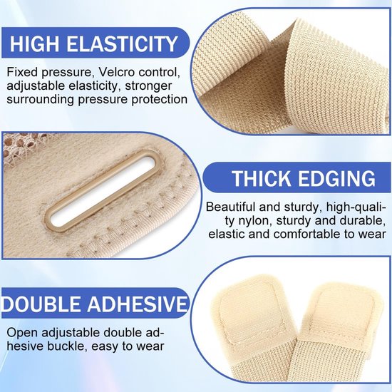 Polsbandage voor peesontsteking, verstelbaar, duimbandage, rechter- en linkerhand, sportarmband voor sportschool, geschikt voor sport, werk, slaap — afbeelding 5