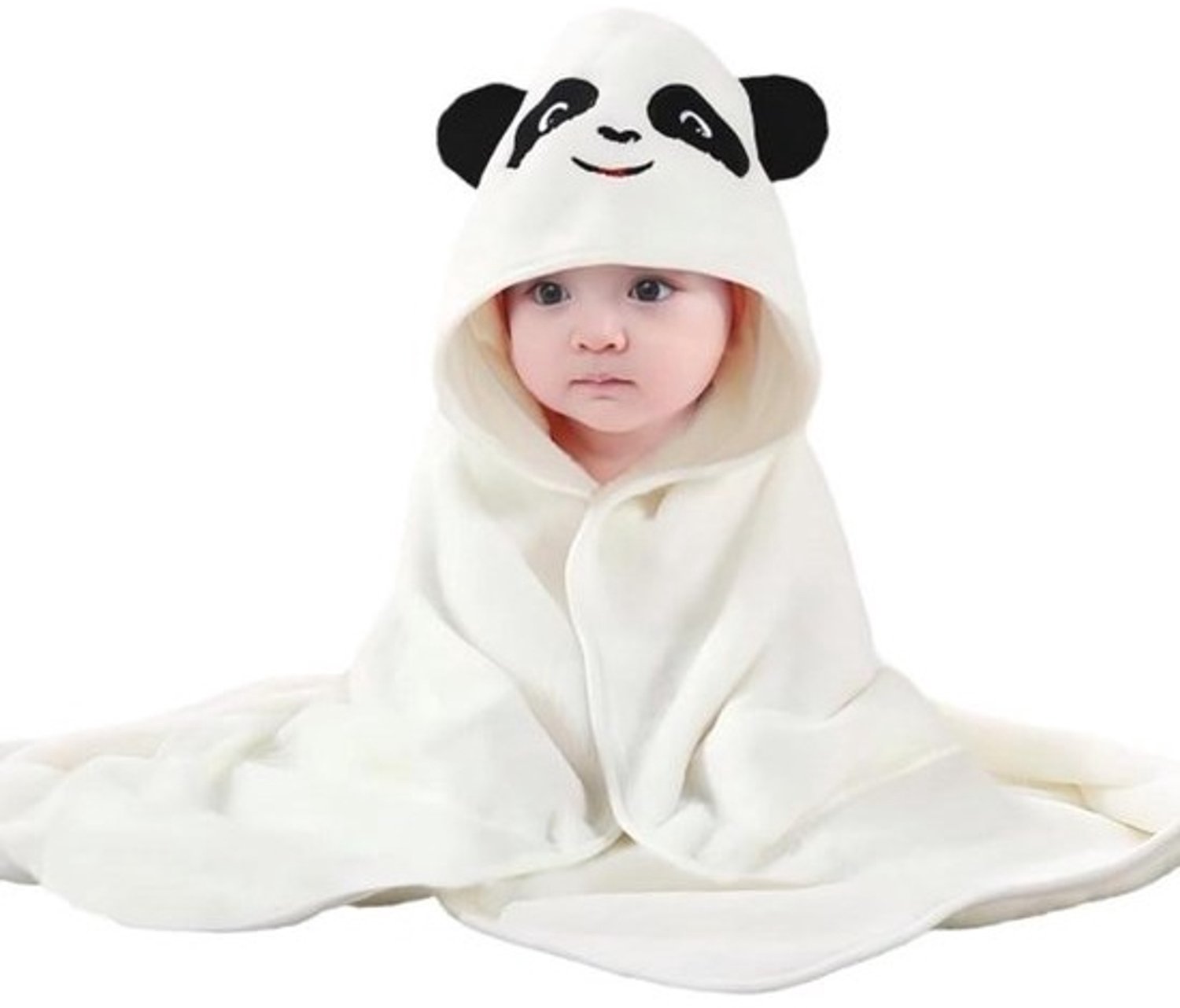 Kinderdeken - Babyplaid - Zacht koraalvlies - Warm en comfortabel - 80 x 80 cm - Wit
