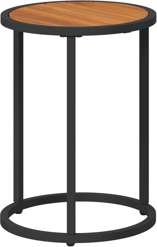 Set van 2 nesting staal natuurlijk zwart 55x55x45 cm — afbeelding 4