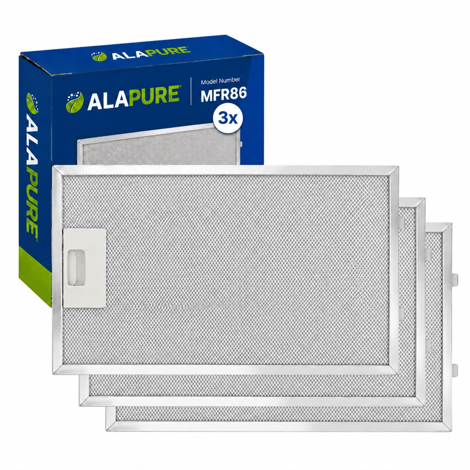 3x Metaalfilter voor Balay 362380 / 00362380 320x220mm