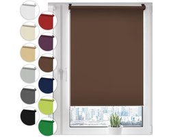 Rolgordijn Zonder Boren 110 x 210 cm Bruin