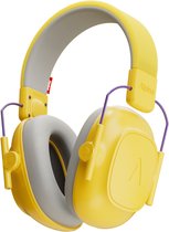 Alpine Muffy Kids Gehoorbescherming Kinderen 25 dB (5–16 Jaar) - Verstelbare Oorkappen voor Focus, School & Evenementen - Comfortabele & Opvouwbare Oorbeschermers - Geel