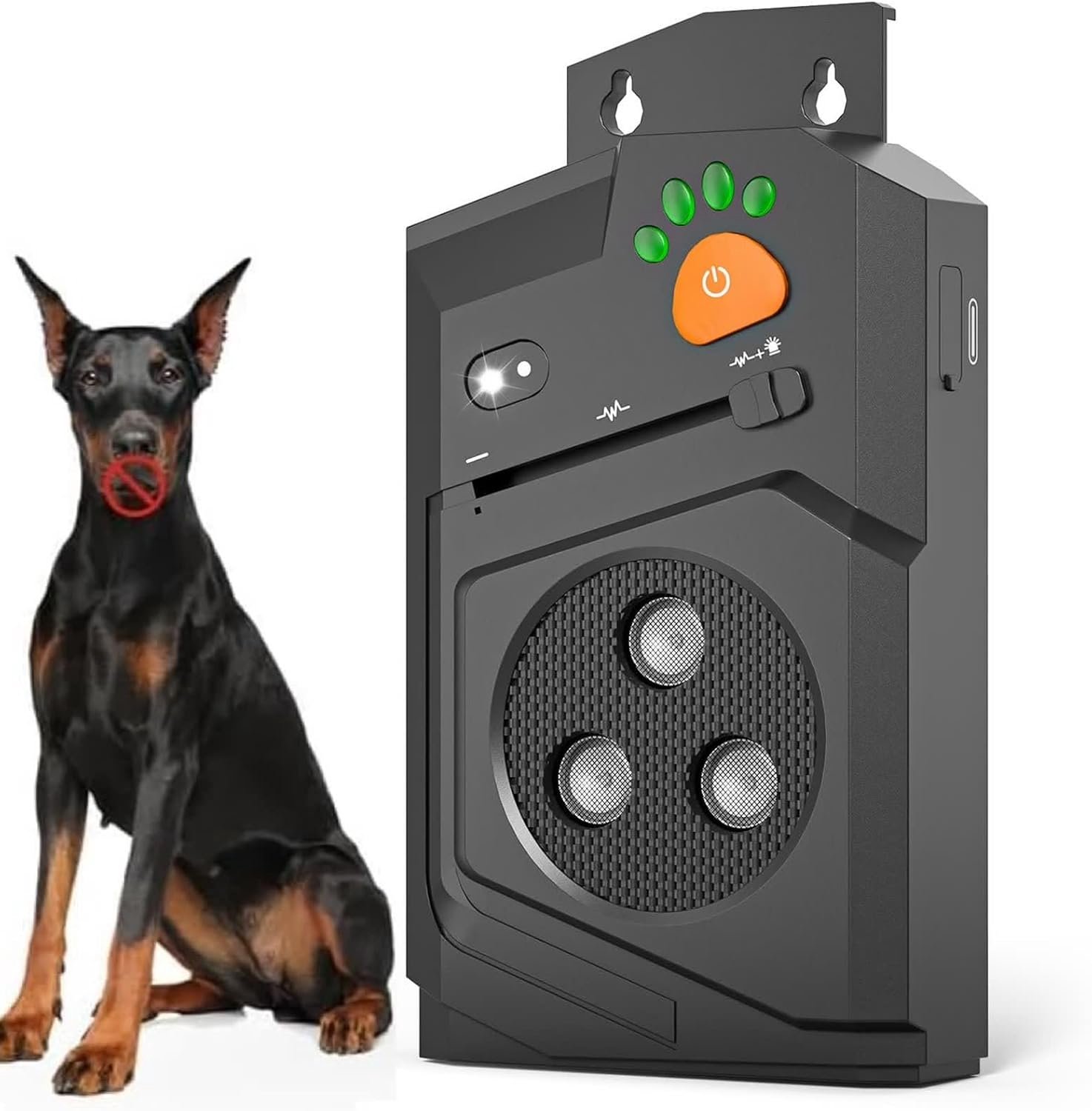 Anti-blafapparaat voor honden, oplaadbaar, 3 modi, waterdicht, 15 meter bereik