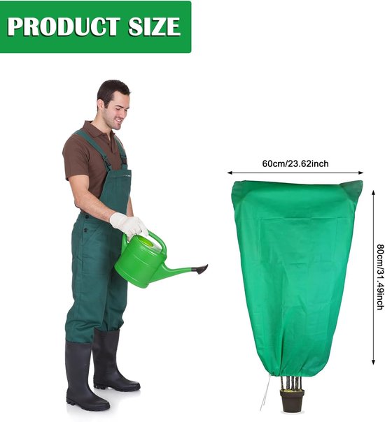 Winterbescherming voor planten, 60x80 cm, 2 stuks — afbeelding 2