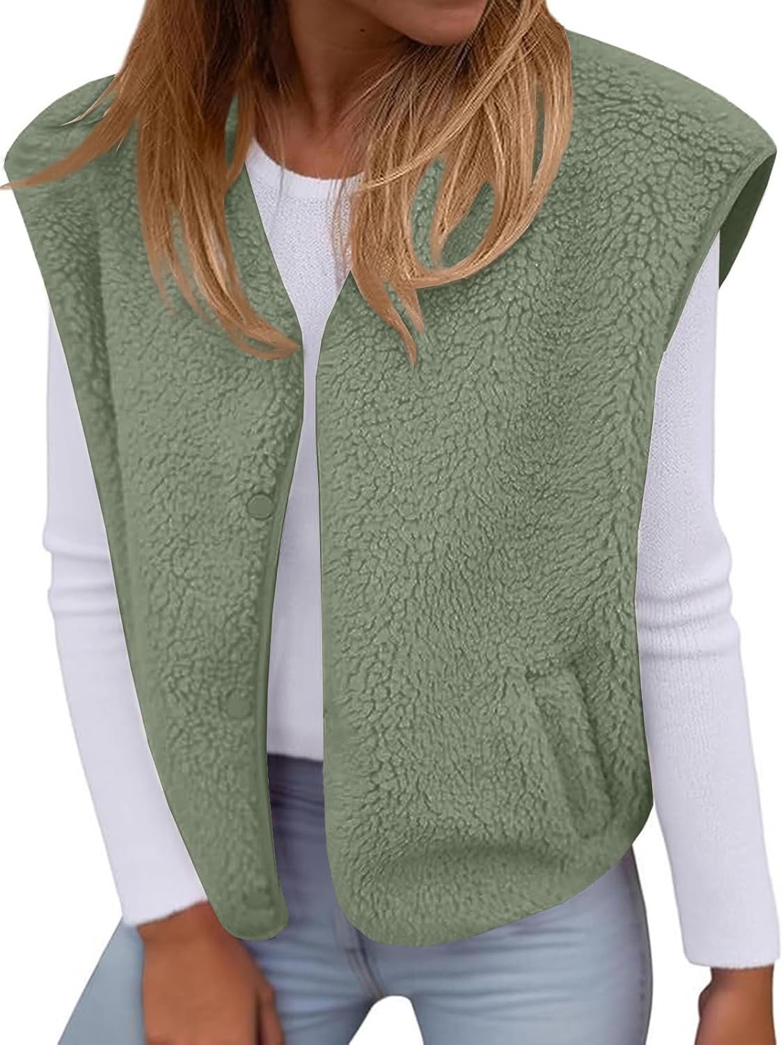 Vest, fleece, kort