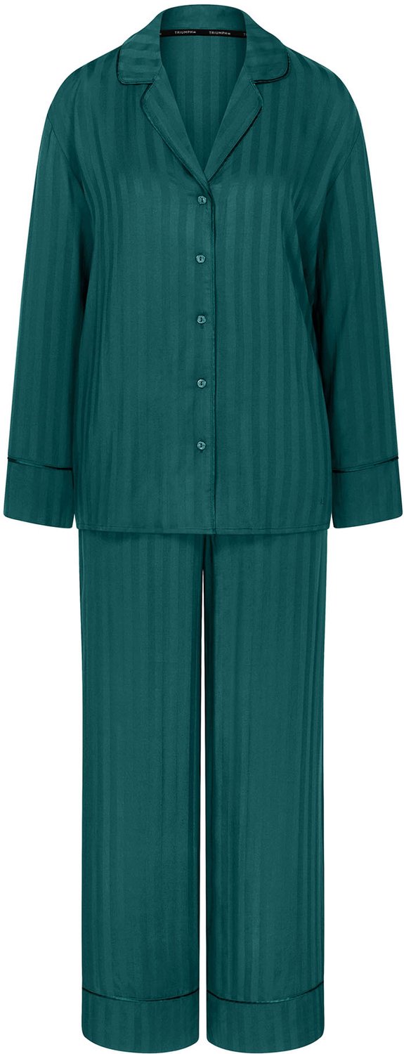 Triumph Pyjama Red Label Amourette Jacquard TEAL GREEN