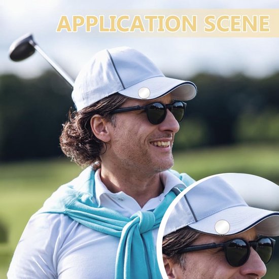 Golfbal markers 25mm - 16 stuks - roestbestendig en krasbestendig - ideaal voor golfers - Vemera — afbeelding 3
