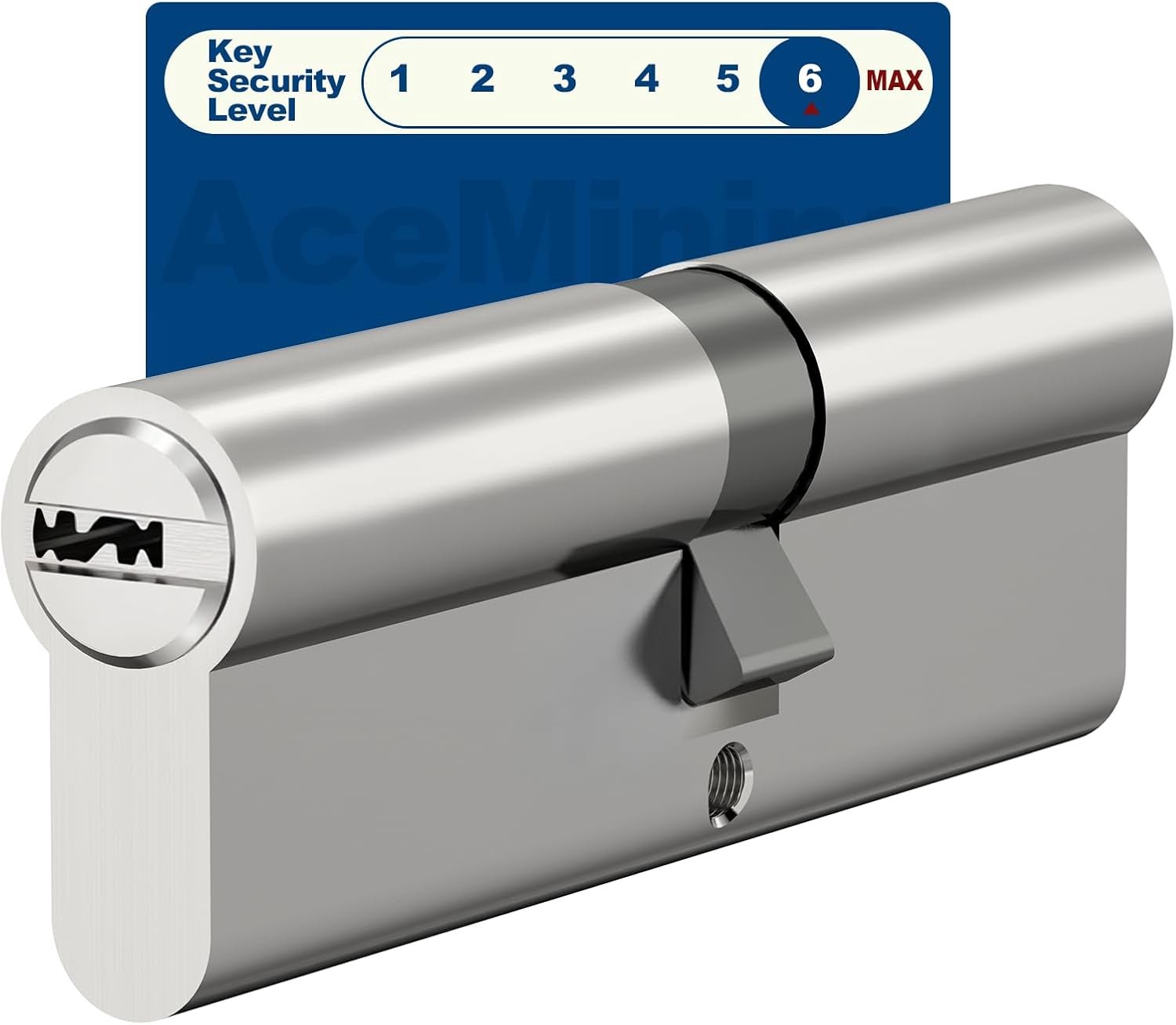 Cilinderslot 30/40 - 70mm cilinder deurslot - hoge veiligheid met 3 sleutels - eenvoudige installatie - Vemera