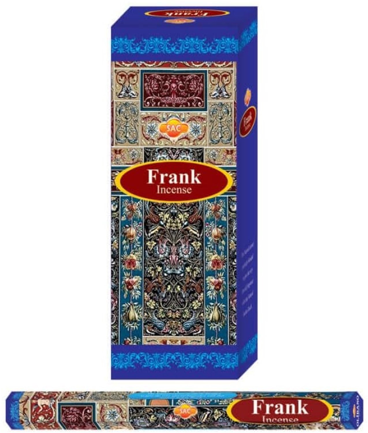 Frankincense Wierook Hexagonaal - Doos met 6 Pakjes van 20 Stokjes